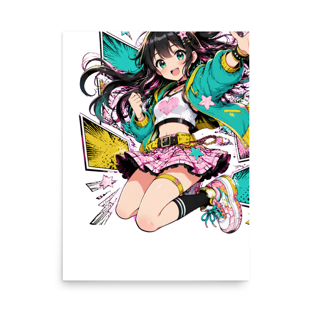 Manga Dreamscape Poster | Kawaii Anime Wall Art mockup