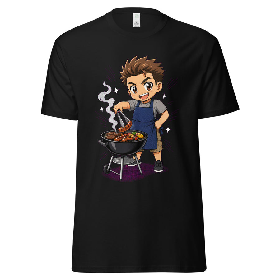 Dad Loves His Work - Anime T-Shirt mockup